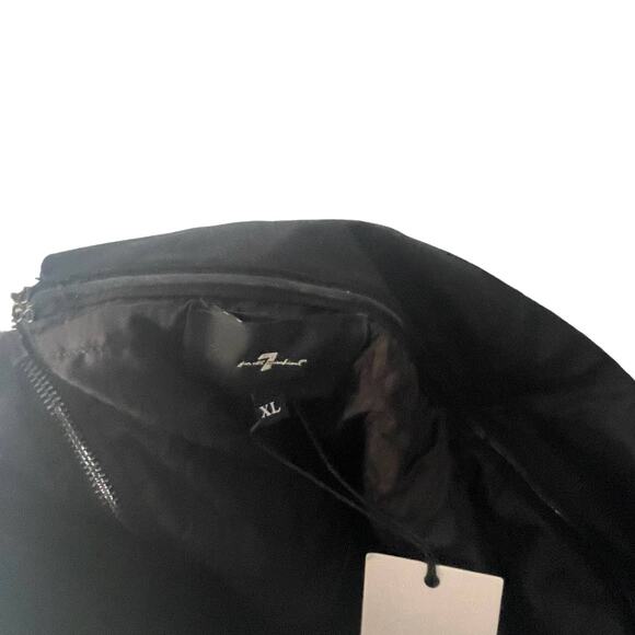 7 For All Mankind NWT Women's Size XL Black Sleeveless Balloon Leg Jumpsuit $398 - Picture 11 of 15